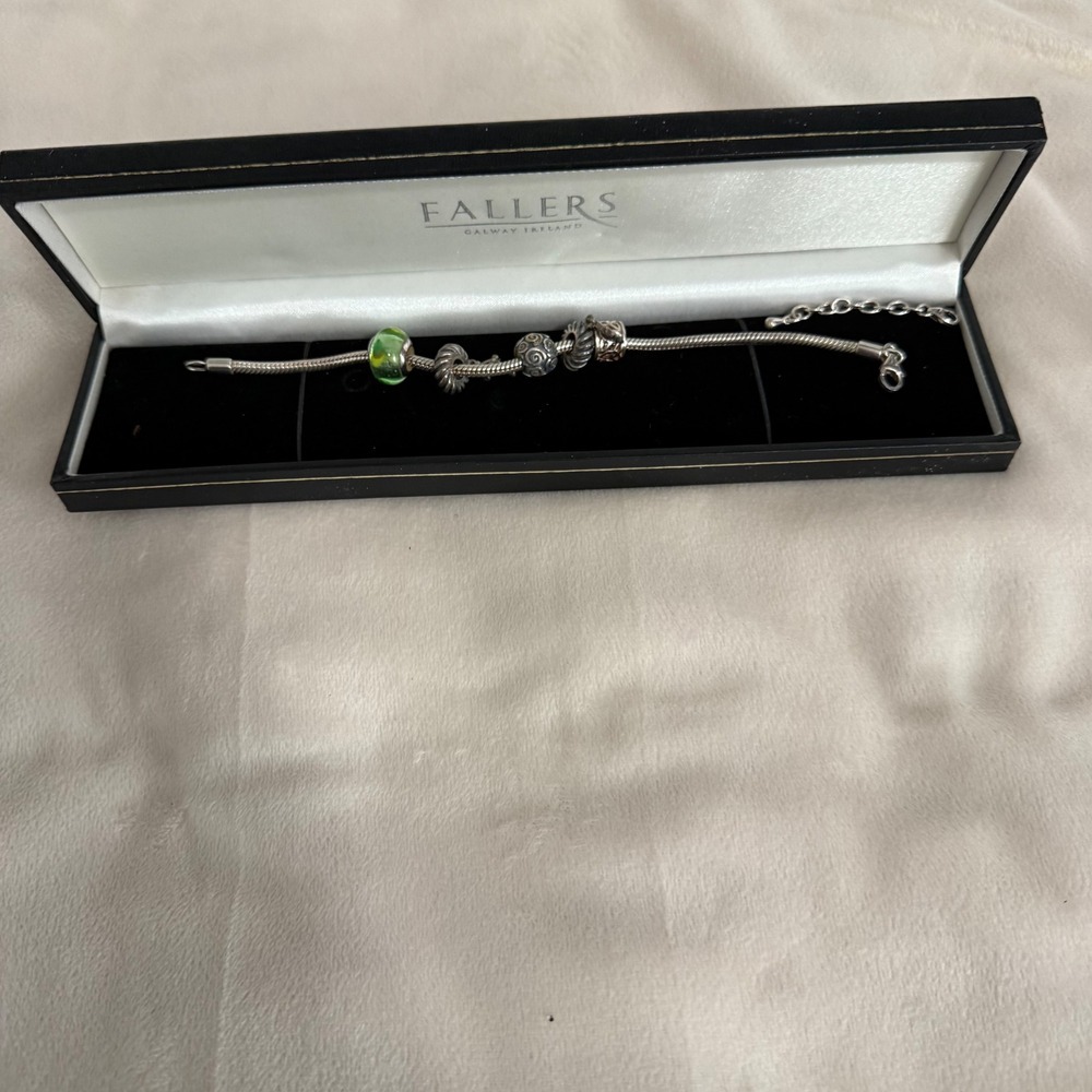 Fallers of Galway Ireland Bracelet with Box Charms